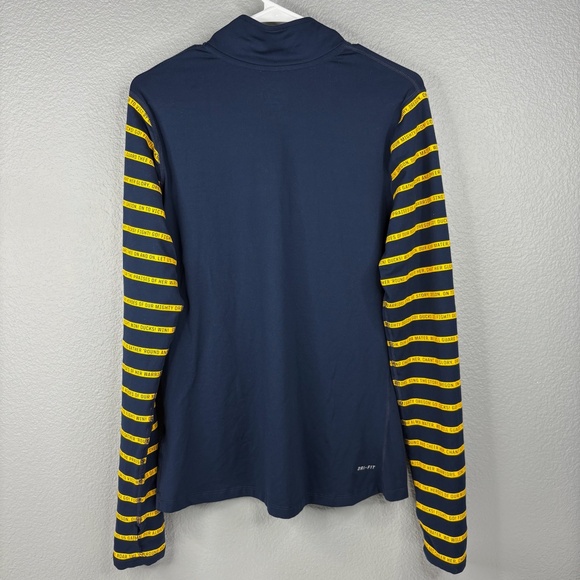 Oregon Ducks Yellow Stripe Sleeve 1/4 Zip Jacket - Picture 6 of 9